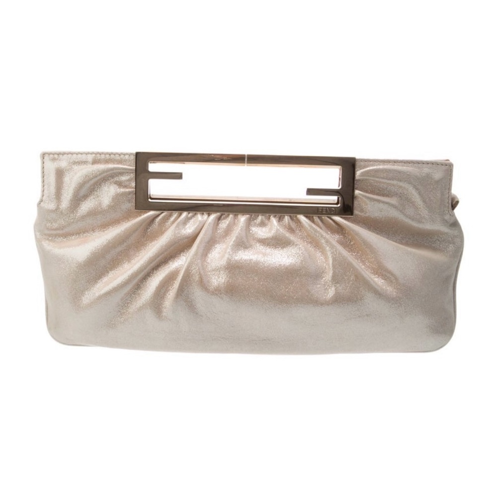 Fendi Metallic Clutch
